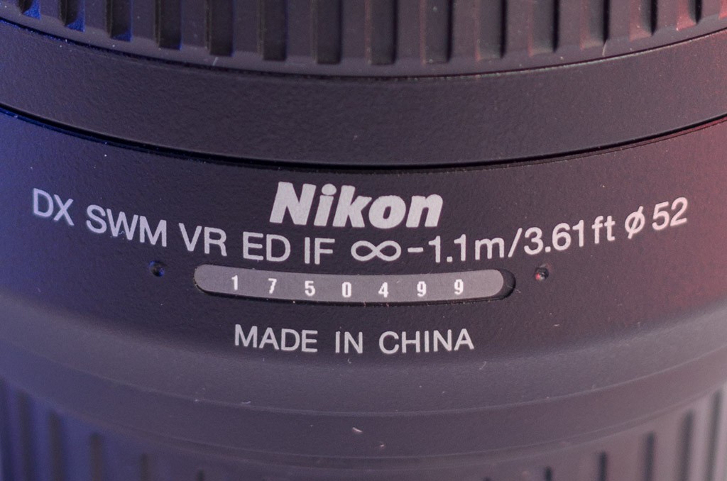 Refurbished Lens - With Serial Number Indentations