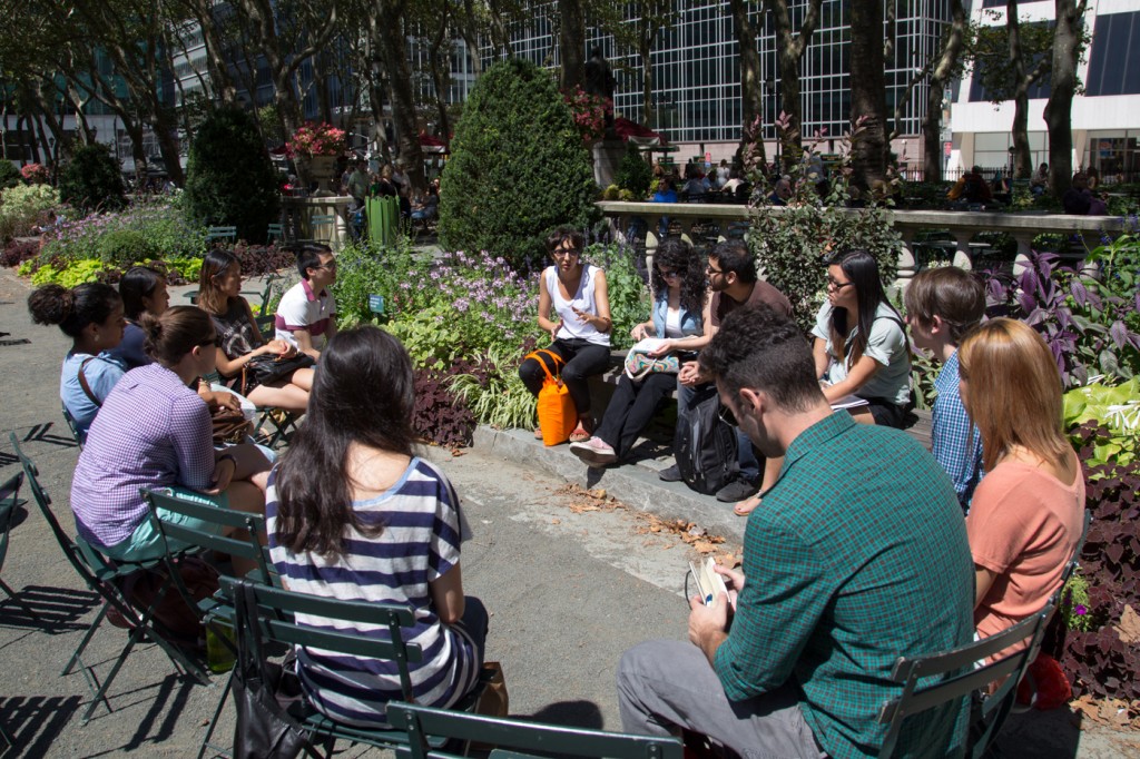Moments Fall 2013 Class 2 Bryant Park